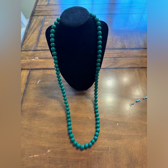 Jewelry Bundle - Green Color 9 Necklaces - Picture 3 of 12